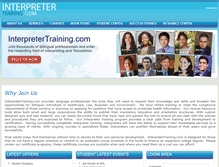 Tablet Screenshot of interpretertraining.com